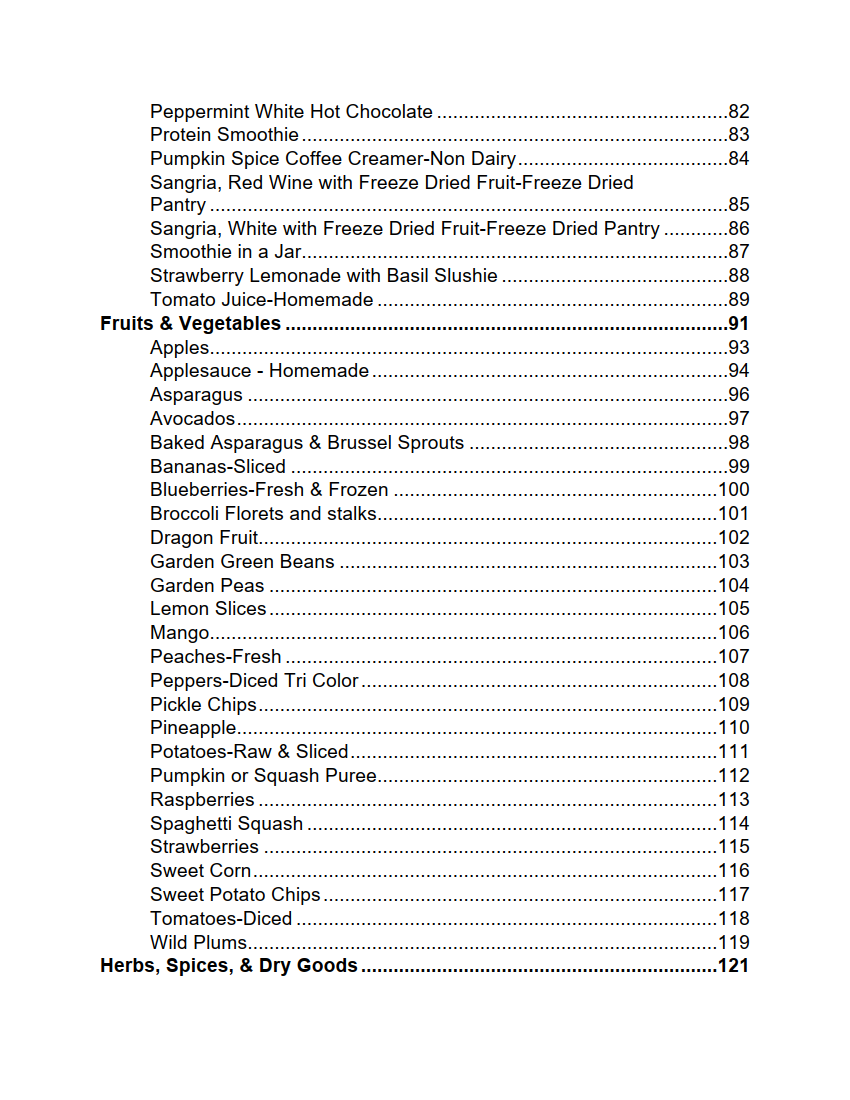 The Freeze Drying Cookbook: From Fresh to Forever (Physical Copy)