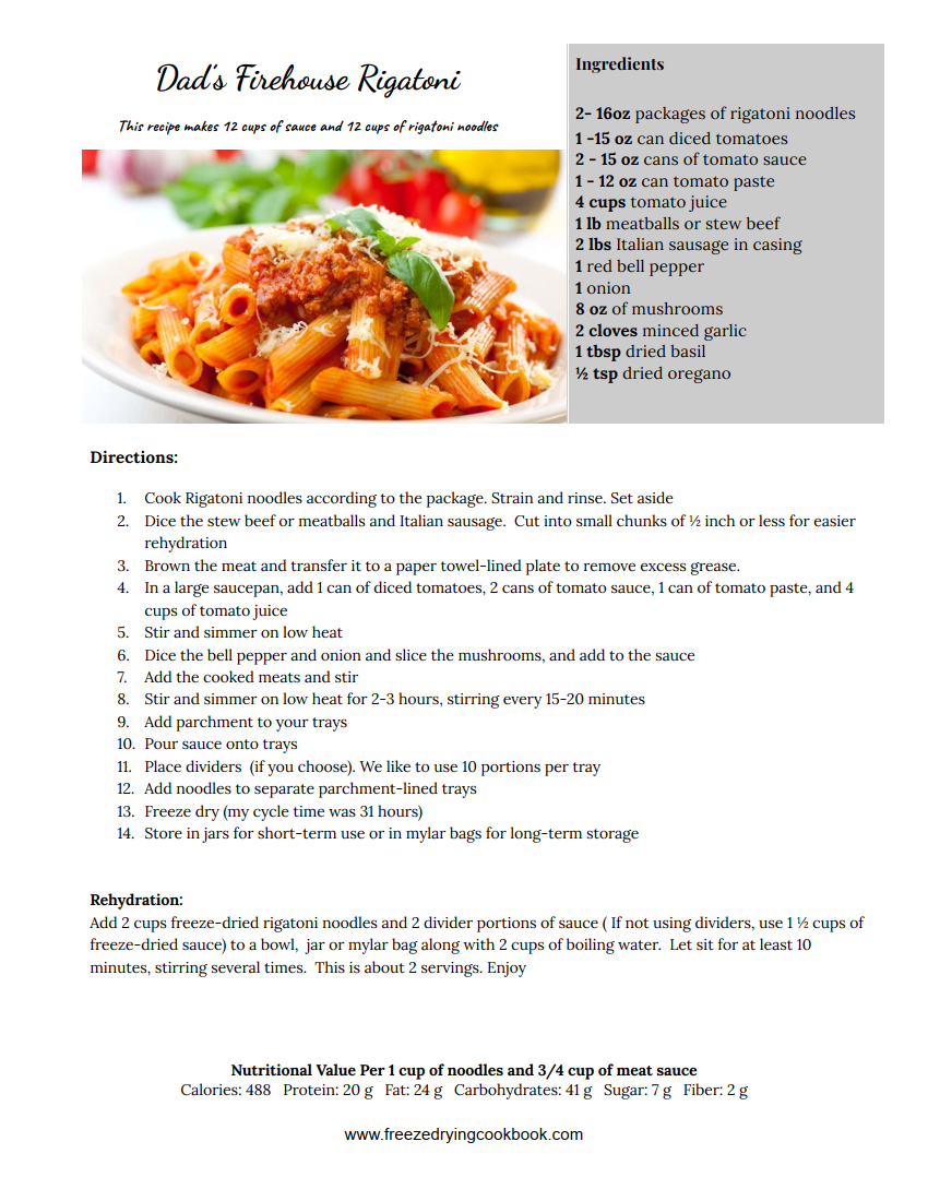 Freeze Drying Cookbook PDF Download Volume 2