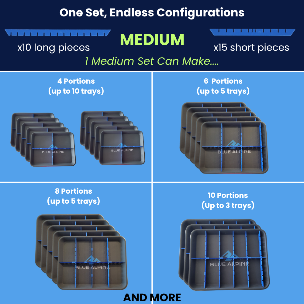Tray Dividers™- for Blue Alpine Freeze Dryer trays MADE IN THE USA