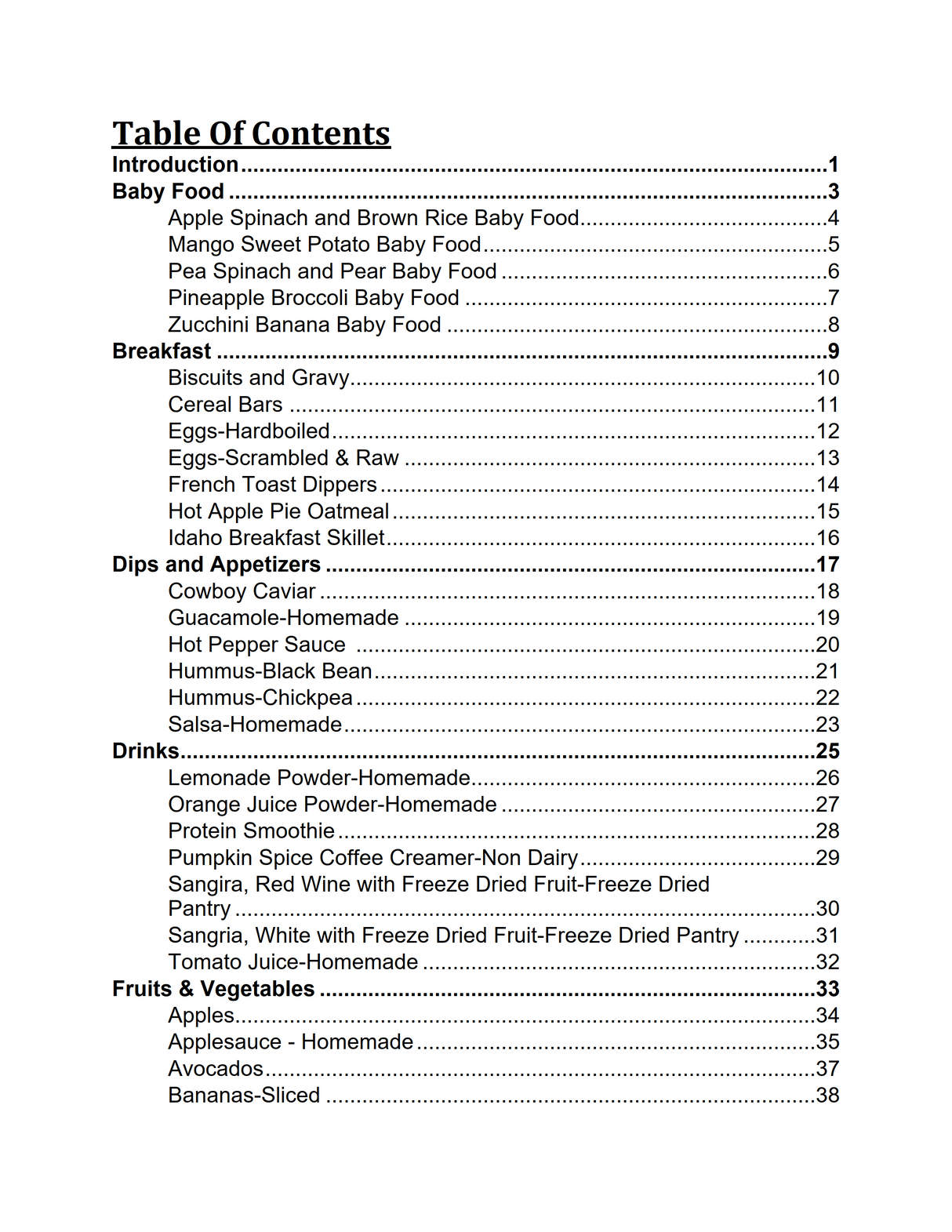Freeze Drying Cookbook PDF Download Volume 1