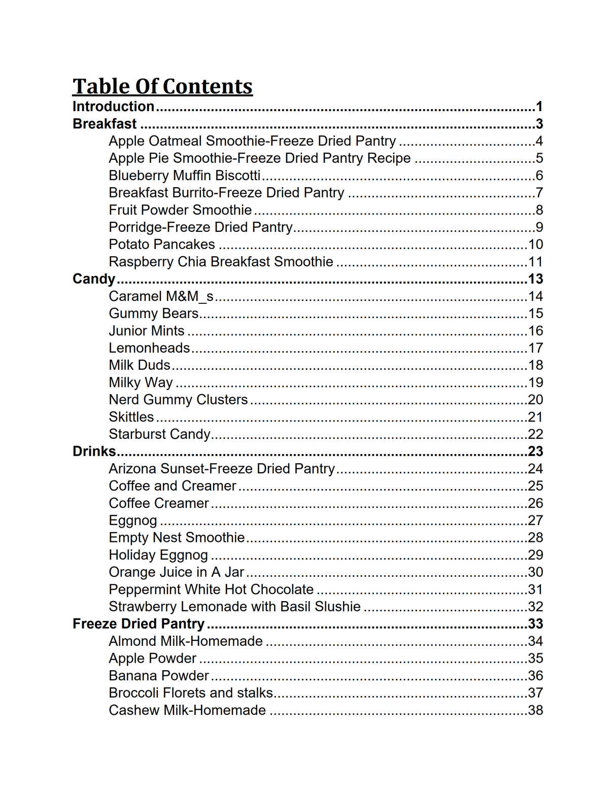 Freeze Drying Cookbook PDF Download Volume 2