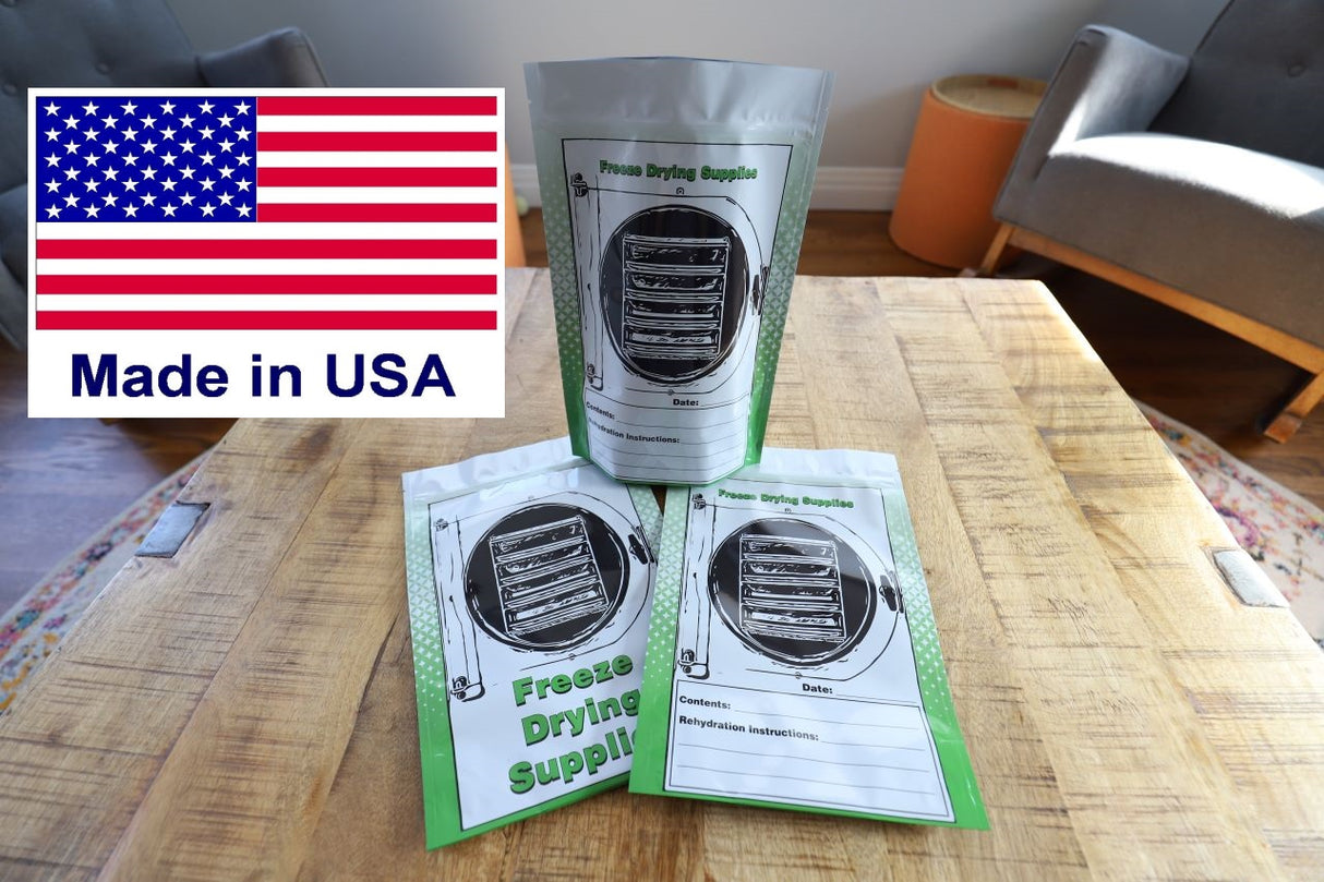 50 Pack 5 MIL Mylar Storage Bags 8x12 With Gusset, and Zipper Top (1/2 Gal) MADE IN THE USA