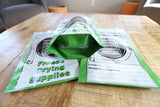 50 Pack 5 MIL Mylar Storage Bags 8x12 With Gusset, and Zipper Top (1/2 Gal)