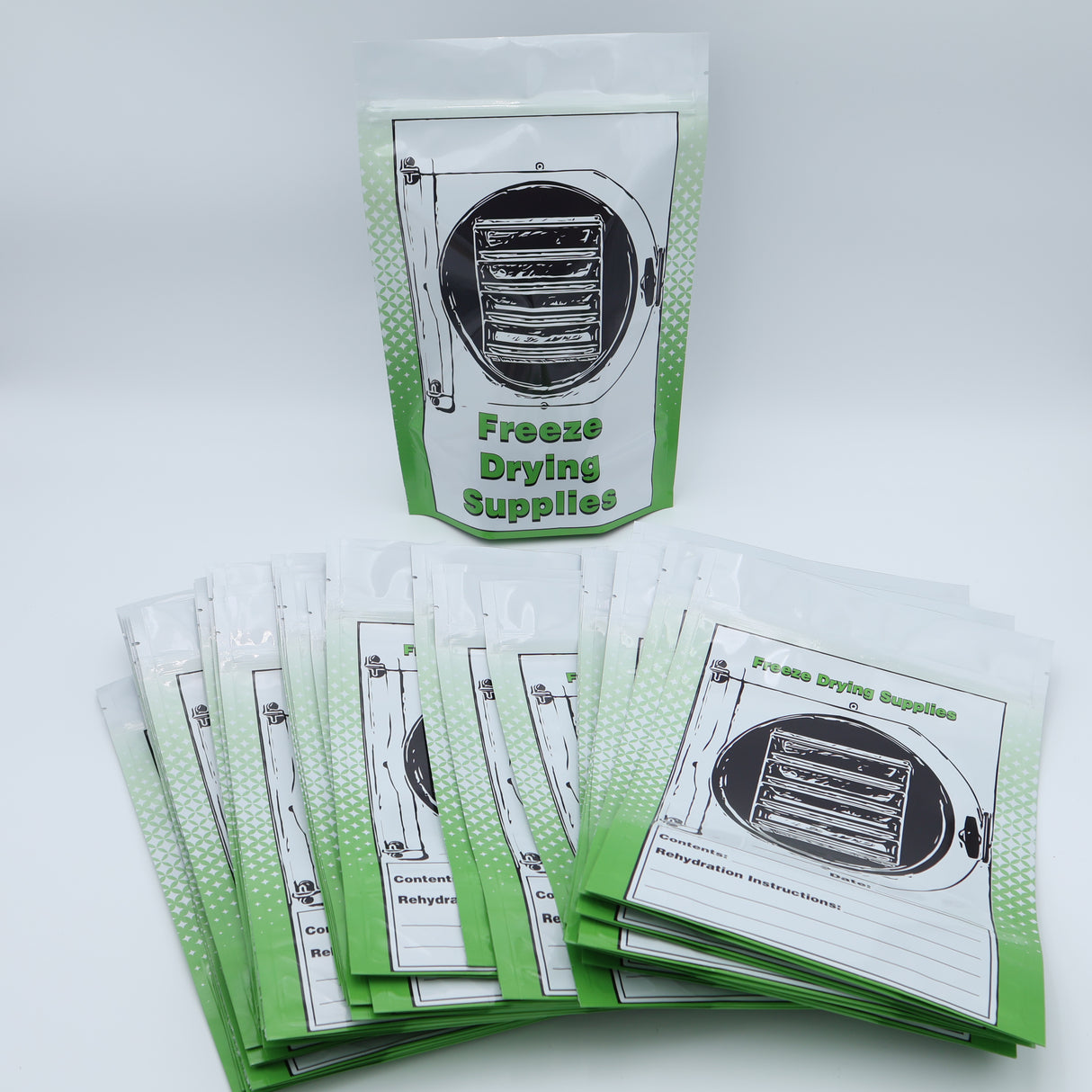 50 Pack 5 MIL Mylar Storage Bags 8x12 With Gusset, and Zipper Top (1/2 Gal) MADE IN THE USA