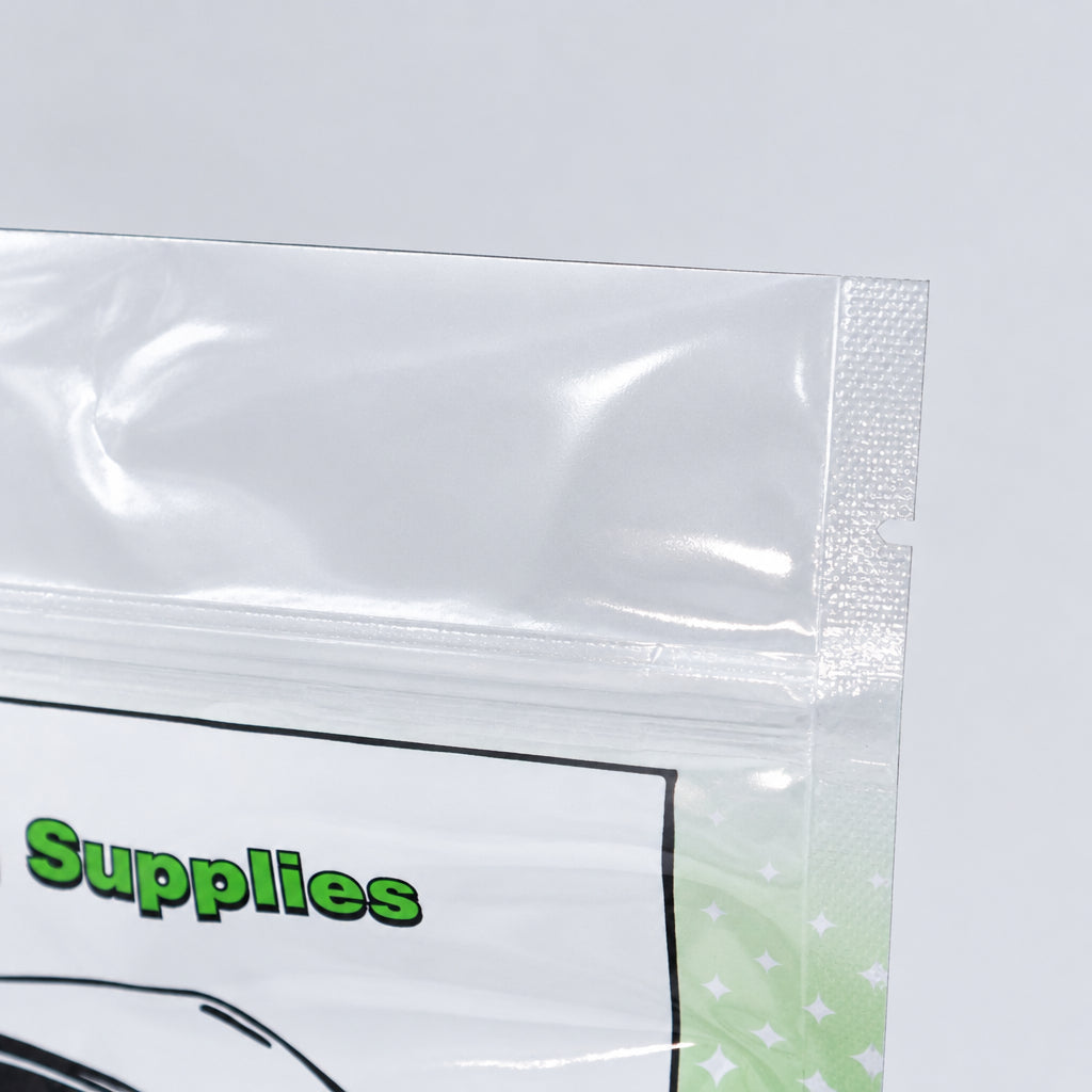 50 Pack 5 MIL Mylar Storage Bags 8x12 With Gusset, and Zipper Top (1/2 Gal) MADE IN THE USA
