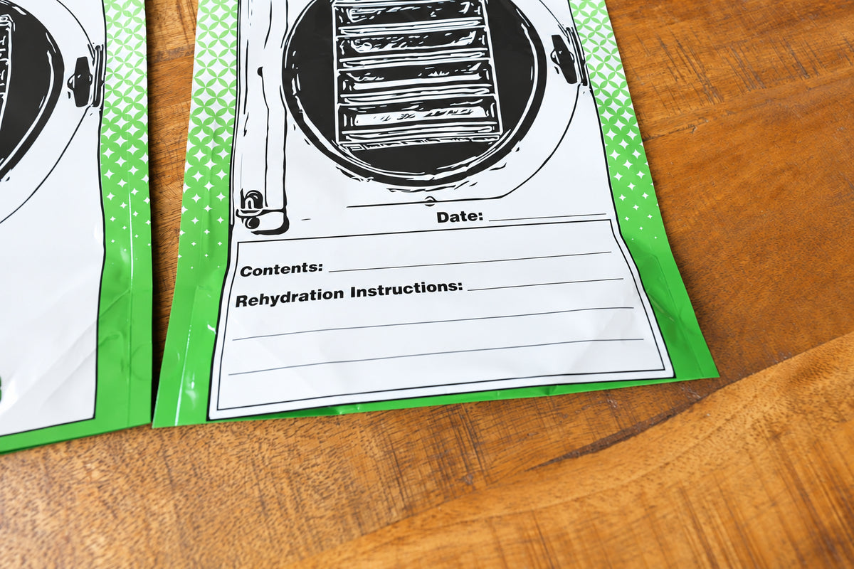 50 Pack 5 MIL Mylar Storage Bags 8x12 With Gusset, and Zipper Top (1/2 Gal) MADE IN THE USA