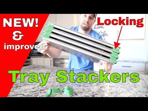 "Locking" Freeze Dryer CORNER Tray Stackers