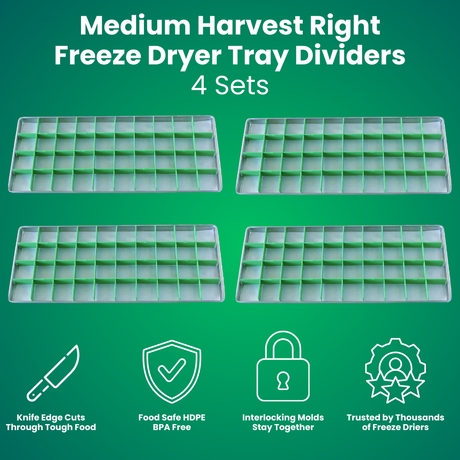 Tray Dividers™- for Harvest Right Freeze Dryer trays MADE IN THE USA (select your size below)