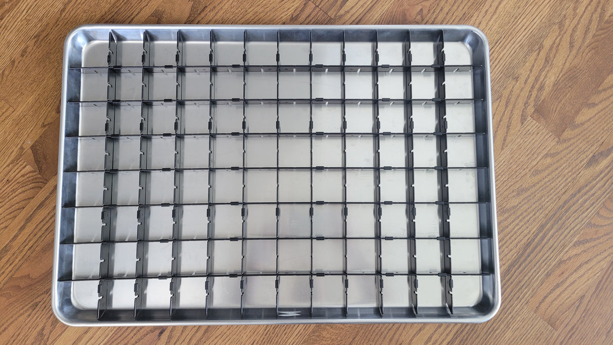 Commercial Freeze Dryer Tray Dividers (18" x 26" full baking sheet)