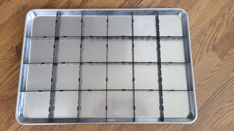 Commercial Freeze Dryer Tray Dividers (18" x 26" full baking sheet)