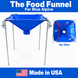 The Food Funnel™ - Fills Mason Jars & Mylar Bags-BLUE FUNNEL