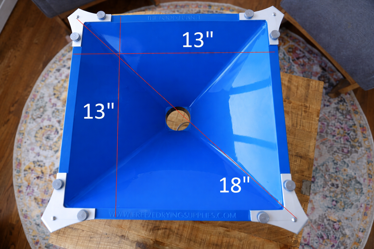 The Food Funnel™ - Fills Mason Jars & Mylar Bags-BLUE FUNNEL