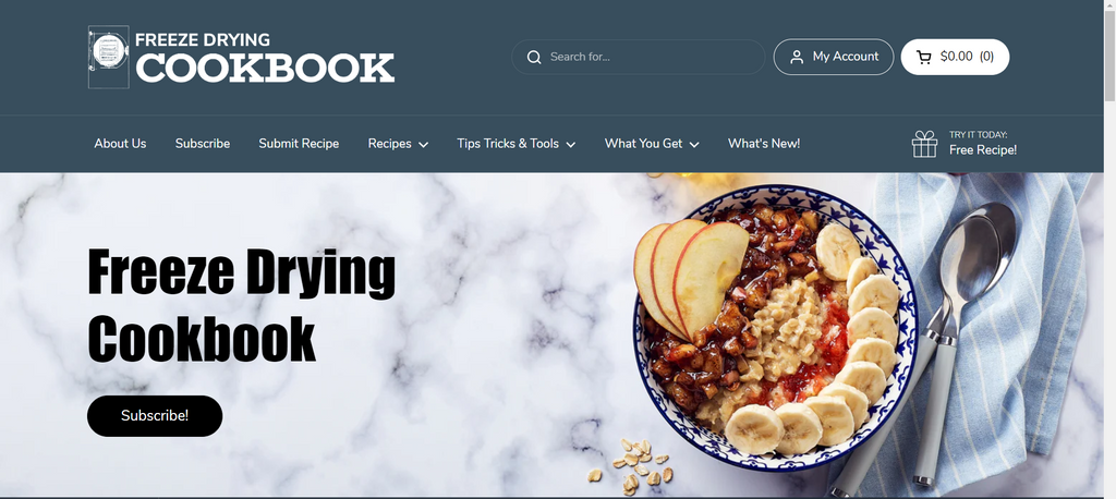 Freeze Drying Cookbook