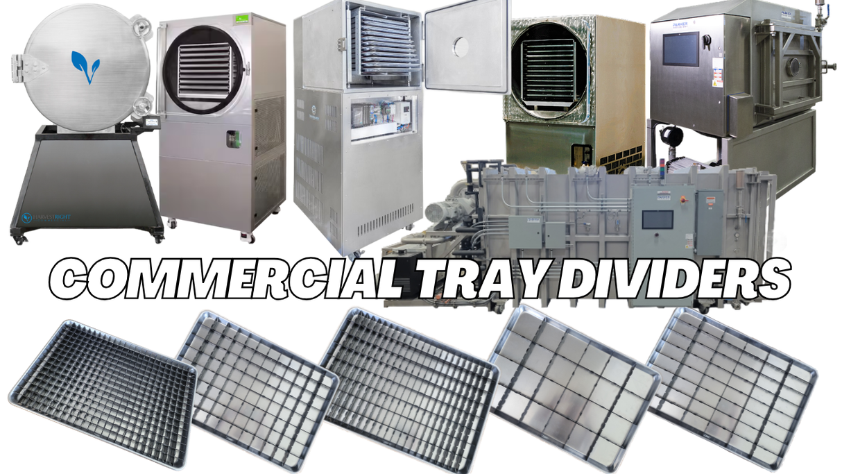 Commercial Freeze Dryer Tray Dividers (18" x 26" full baking sheet)