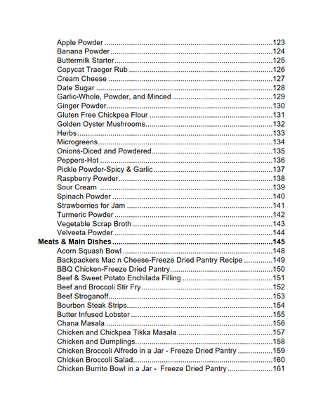 The Freeze Drying Cookbook: From Fresh to Forever (Physical Copy)