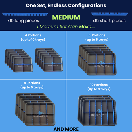 Tray Dividers™- for Blue Alpine Freeze Dryer trays MADE IN THE USA -EXPECTED SHIP DATE DECEMBER 12th