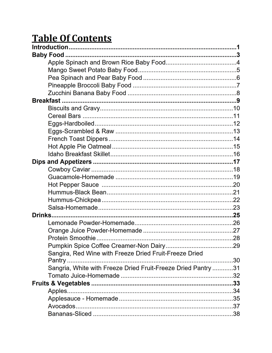 Freeze Drying Cookbook PDF Download Volume 1 – Freeze Drying Supplies