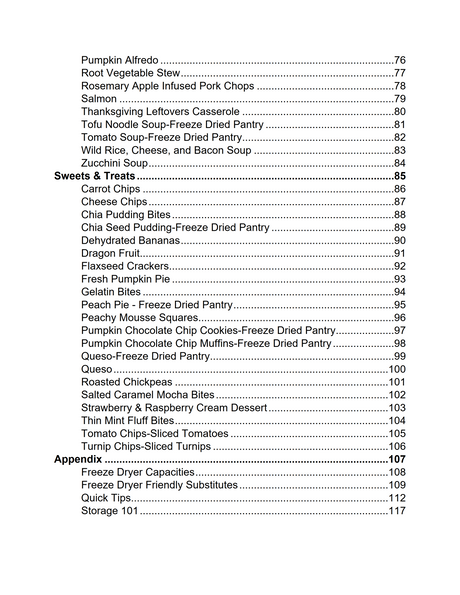 Freeze Drying Cookbook PDF Download Volume 2