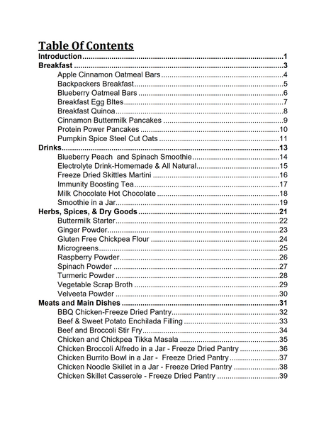 Freeze Drying Cookbook PDF Download Volume 3