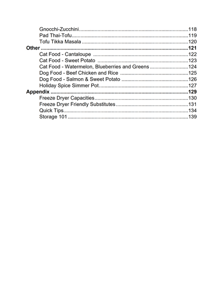 The Freeze Drying Cookbook Vol 3 (Physical Copy)