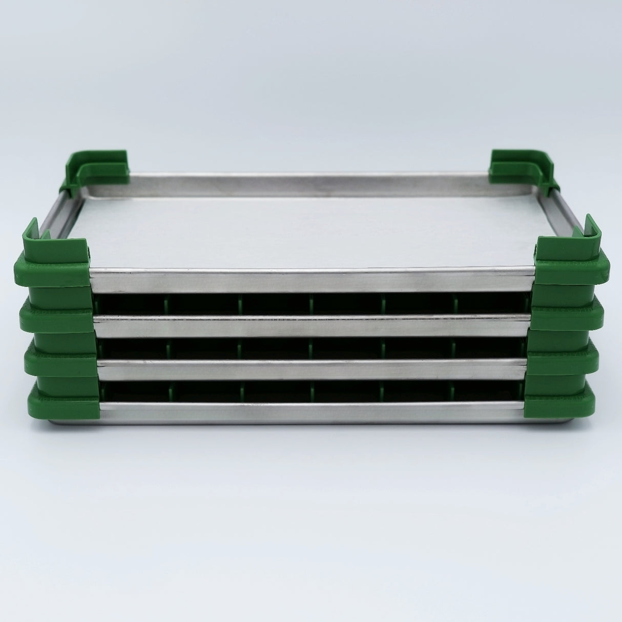 "Locking" CORNER Tray Stackers for Harvest Right Trays