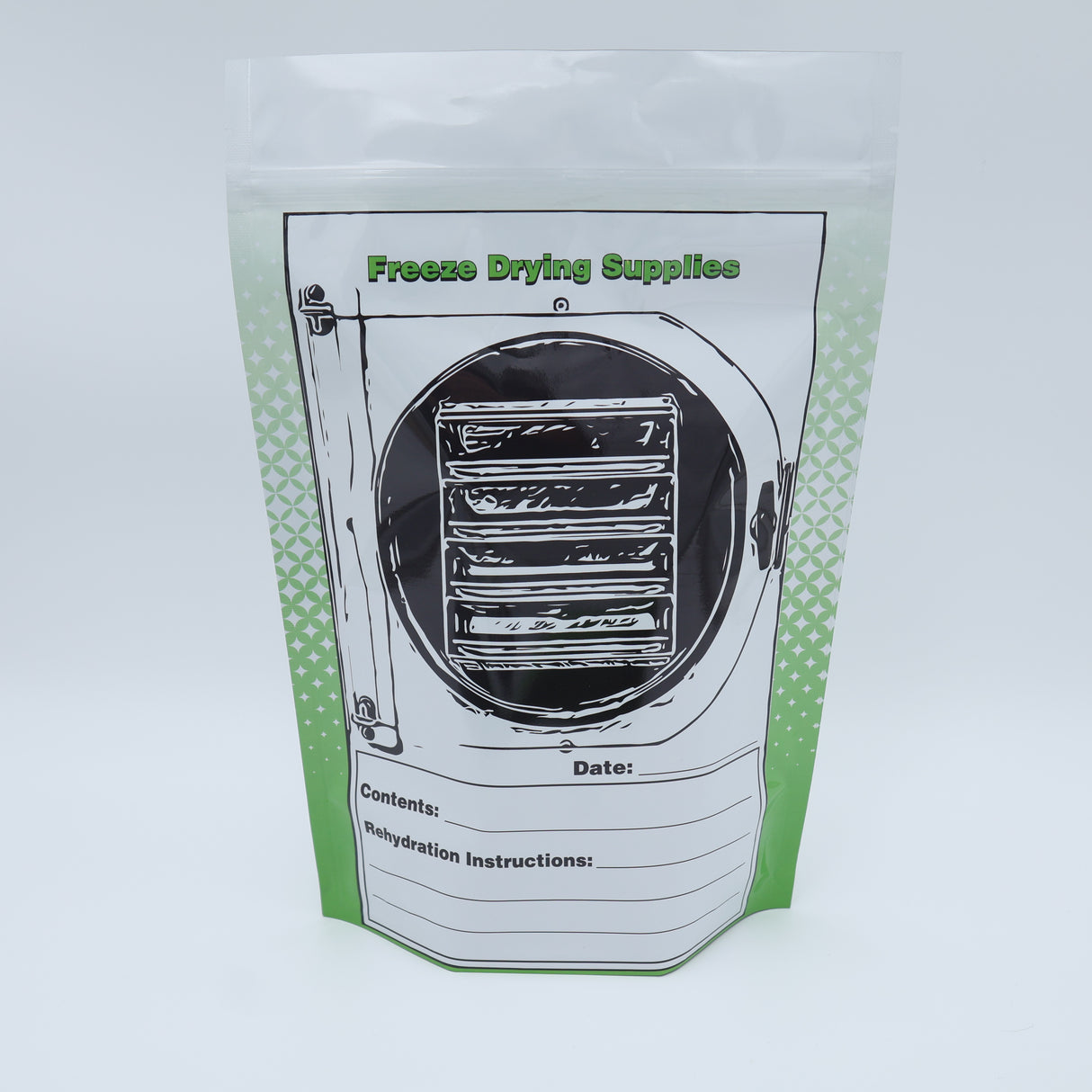 50 Pack 5 MIL Mylar Storage Bags 8x12 With Gusset, and Zipper Top (1/2 Gal)