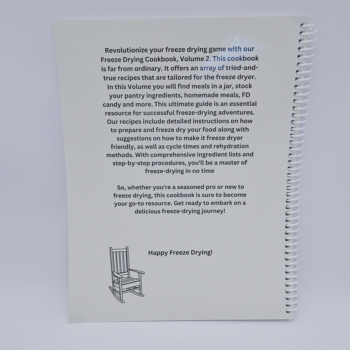 CLEARANCE SALE 50% 0FF!!!  The Freeze Drying Cookbook Vol 2 (Physical Copy) FIRST EDITION!