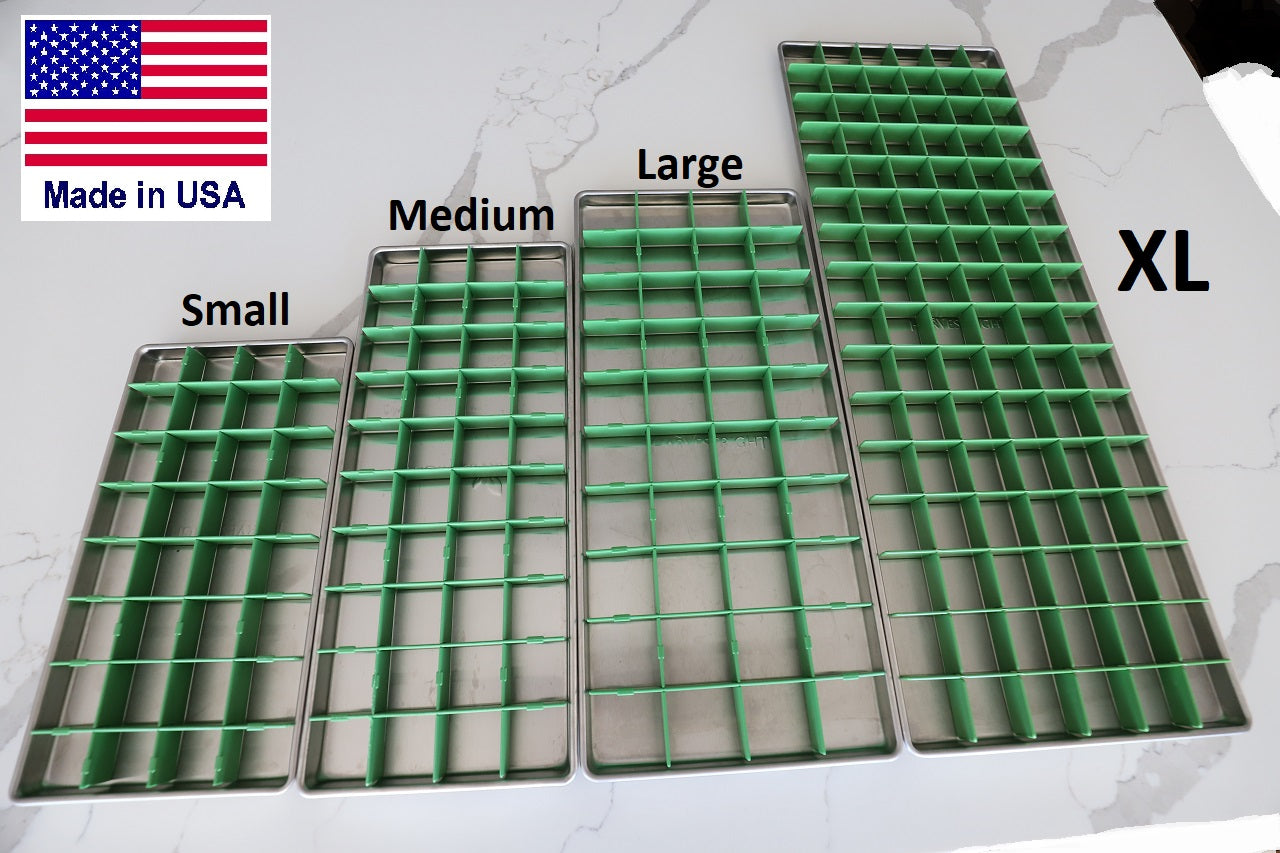 Freeze Dryer Tray Dividers for Harvest Right trays (select your size b –  Freeze Drying Supplies