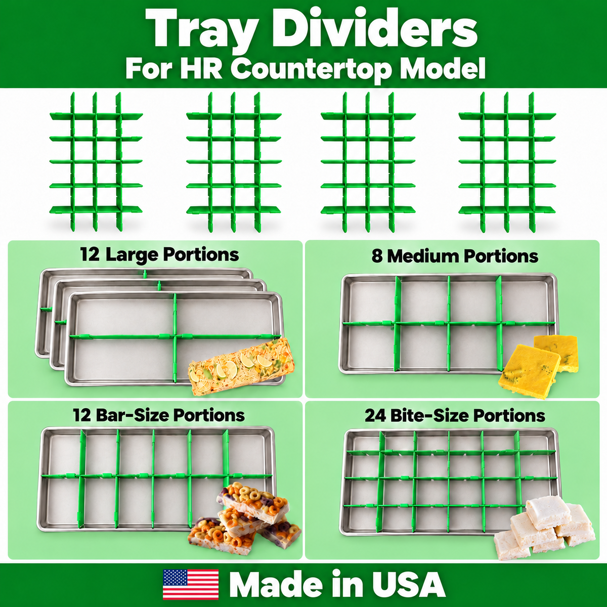 Tray Dividers- for Harvest Right Countertop Freeze Dryer Trays