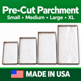 Pre-cut Parchment paper (100 sheets)S/M/L/XL