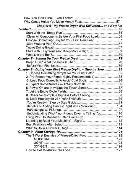 Freeze Drying Handbook...Everything You Need to Know and More (Physical Copy)