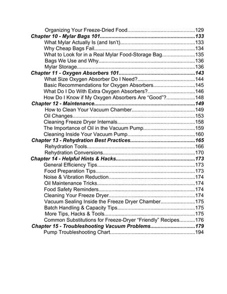Freeze Drying Handbook...Everything You Need to Know and More (Physical Copy)