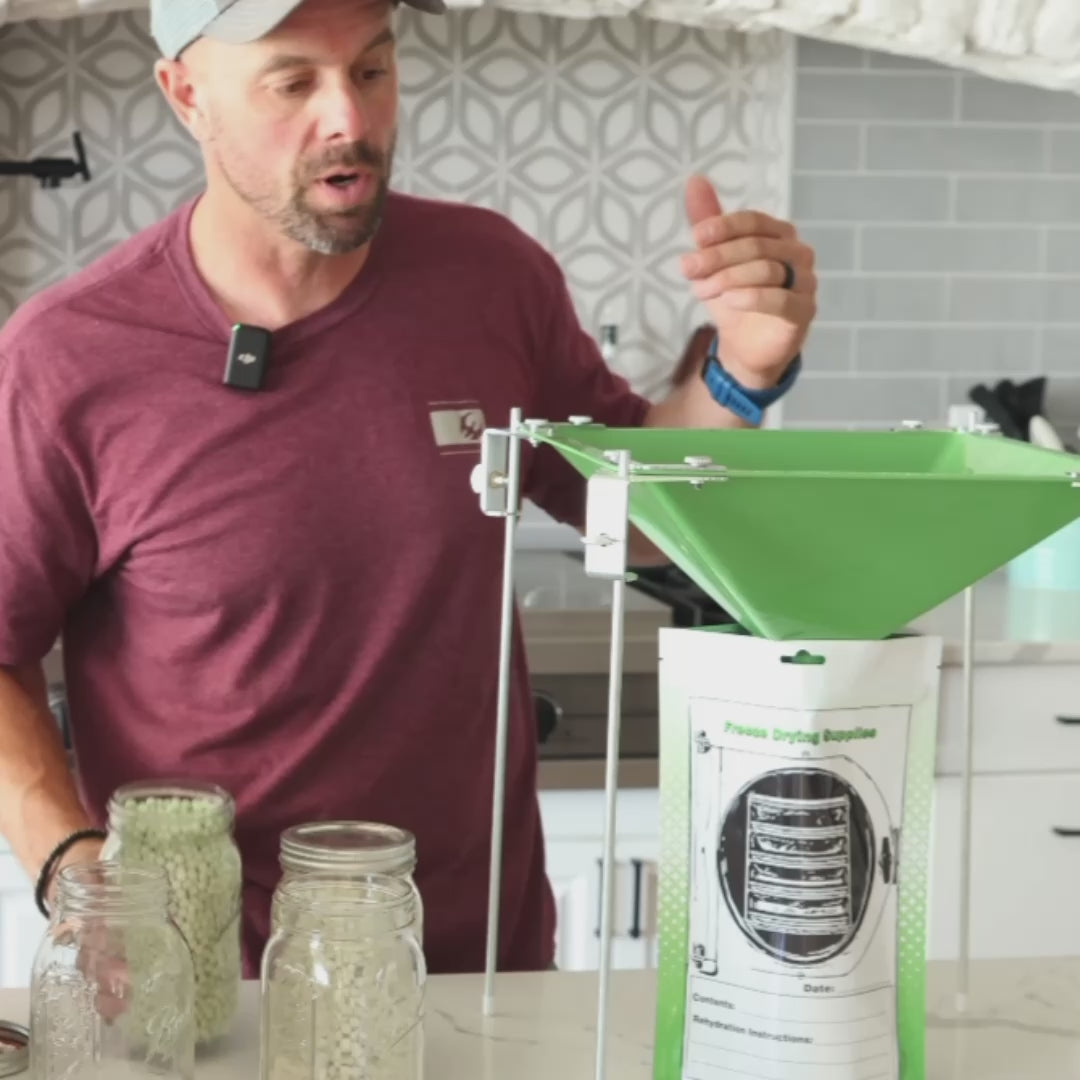 The Food Funnel™ - Fills Mason Jars & Mylar Bags-BLUE FUNNEL