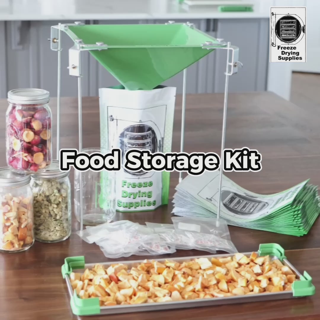 Food Storage Starter Kit-Food Funnel, Mylar and Oxygen Absorbers-BLUE FUNNEL