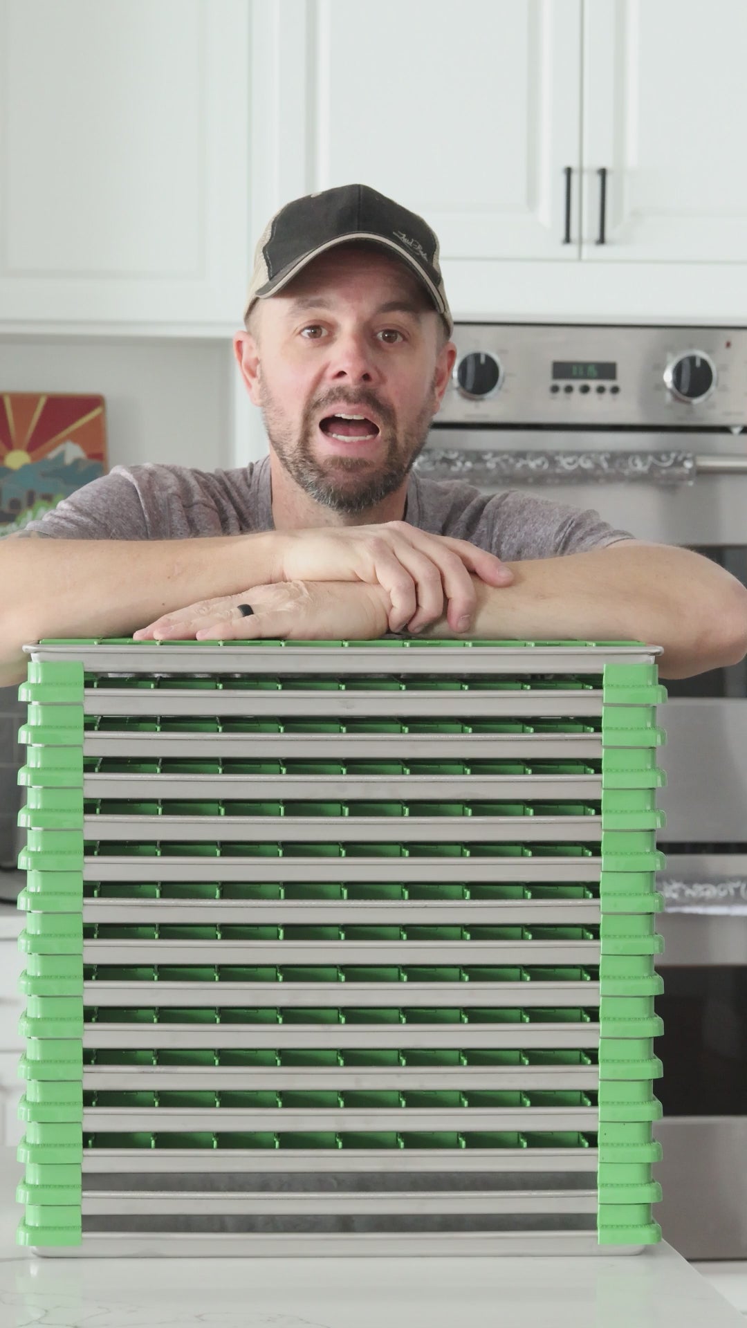"Locking" CORNER Tray Stackers for Harvest Right Trays