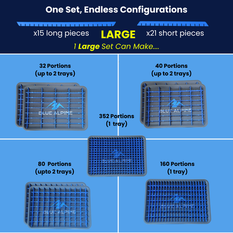 Tray Dividers™- for Blue Alpine Freeze Dryer trays MADE IN THE USA