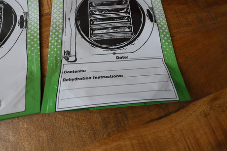 50 Pack 5 MIL Mylar Storage Bags 8x12 With Gusset, and Zipper Top (1/2 Gal) MADE IN THE USA